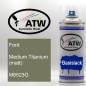 Preview: Ford, Medium Titanium (matt), M6523G: 400ml Sprühdose, von ATW Autoteile West.
